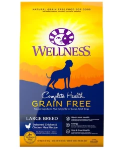 Wellness Grain-Free Complete Health Large Breed Adult Deboned Chicken & Chicken Meal Recipe Dry Dog Food