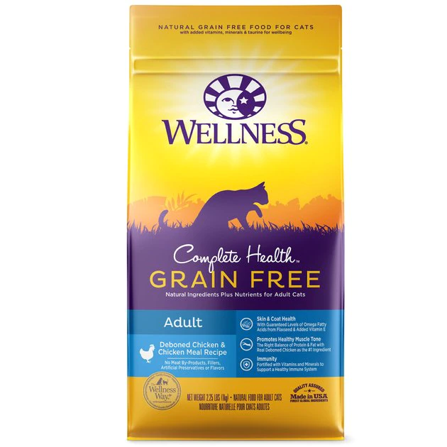 Wellness Complete Health Natural Grain-Free Deboned Chicken & Chicken Meal Dry Cat Food 2 Wellness Complete Health Natural Grain-Free Deboned Chicken & Chicken Meal Dry Cat Food