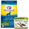 Wellness||WHIMZEES Wellness Large Breed Complete Health Adult Deboned Chicken & Brown Rice Recipe Dry Food + WHIMZEES Natural Dental Chews Medium Breed Value Box Dog Treats -JW Pet Sales 2024 294022 MAIN. SY630 V1620245838