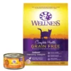 Wellness Complete Health Pate Chicken Entree Grain-Free Canned Cat Food, 3-oz, case of 24 + Wellness Complete Health Grain-Free Indoor Healthy Weight Chicken Recipe Dry Cat Food, 11.5-lb bag