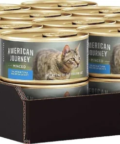 American Journey||Wellness American Journey Minced Salmon & Tuna Recipe in Gravy Grain-Free Canned Cat Food, 3-oz, case of 24 + Wellness Complete Health Natural Minced Salmon Dinner Grain-Free Canned Cat Food, 3-oz, case of 24 11 American Journey||Wellness American Journey Minced Salmon & Tuna Recipe in Gravy Grain-Free Canned Cat Food, 3-oz, case of 24 + Wellness Complete Health Natural Minced Salmon Dinner Grain-Free Canned Cat Food, 3-oz, case of 24 -JW Pet Sales 2024 297778 PT3. SY630 V1621298255