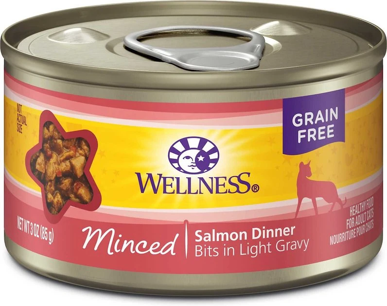 American Journey||Wellness American Journey Minced Salmon & Tuna Recipe in Gravy Grain-Free Canned Cat Food, 3-oz, case of 24 + Wellness Complete Health Natural Minced Salmon Dinner Grain-Free Canned Cat Food, 3-oz, case of 24 7 American Journey||Wellness American Journey Minced Salmon & Tuna Recipe in Gravy Grain-Free Canned Cat Food, 3-oz, case of 24 + Wellness Complete Health Natural Minced Salmon Dinner Grain-Free Canned Cat Food, 3-oz, case of 24 - Image 5