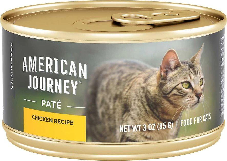 American Journey||Wellness American Journey Pate Chicken Recipe Grain-Free Canned Cat Food, 3-oz, case of 24 + Wellness Complete Health Pate Chicken Entree Grain-Free Canned Cat Food, 3-oz, case of 24 4 American Journey||Wellness American Journey Pate Chicken Recipe Grain-Free Canned Cat Food, 3-oz, case of 24 + Wellness Complete Health Pate Chicken Entree Grain-Free Canned Cat Food, 3-oz, case of 24 - Image 2