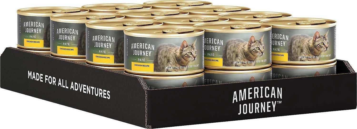 American Journey||Wellness American Journey Pate Chicken Recipe Grain-Free Canned Cat Food, 3-oz, case of 24 + Wellness Complete Health Pate Chicken Entree Grain-Free Canned Cat Food, 3-oz, case of 24 6 American Journey||Wellness American Journey Pate Chicken Recipe Grain-Free Canned Cat Food, 3-oz, case of 24 + Wellness Complete Health Pate Chicken Entree Grain-Free Canned Cat Food, 3-oz, case of 24 - Image 4