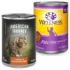 American Journey||Wellness American Journey Pate Turkey & Salmon Recipe Grain-Free Canned Cat Food, 12.5-oz, case of 12 + Wellness Complete Health Turkey & Salmon Formula Grain-Free Canned Cat Food, 12.5-oz, case of 12 -JW Pet Sales 2024 297800 MAIN. SY630 V1621266454