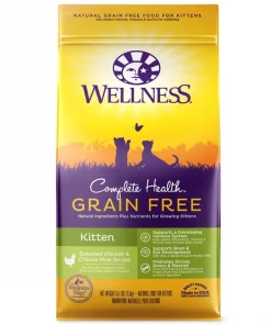Wellness Complete Health Kitten Formula Grain-Free Canned Cat Food, 3-oz, case of 24 + Wellness Complete Health Natural Grain-Free Deboned Chicken & Chicken Meal Dry Kitten Food, 5.5-lb bag -JW Pet Sales 2024 298660 PT4. SY630 V1621986187