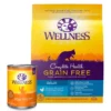 Wellness Complete Health Pate Chicken Entree Grain-Free Canned Cat Food, 12.5-oz, case of 12 + Wellness Complete Health Natural Grain-Free Deboned Chicken & Chicken Meal Dry Cat Food, 11.5-lb bag -JW Pet Sales 2024 298664 MAIN. SY630 V1621297363