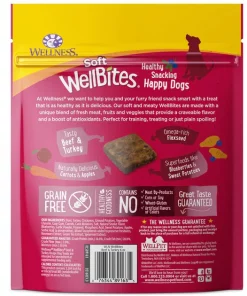 Wellness Complete Health Senior Deboned Chicken & Barley Recipe Dry Dog Food, 30-lb bag + Wellness WellBites Beef & Turkey Recipe Soft & Chewy Grain-Free Dog Treats, 6-oz bag -JW Pet Sales 2024 298684 PT4. SY630 V1621984343