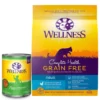 Wellness Complete Health Turkey Formula Grain-Free Canned Cat Food, 12.5-oz, case of 12 + Wellness Complete Health Natural Grain-Free Deboned Chicken & Chicken Meal Dry Cat Food, 11.5-lb bag