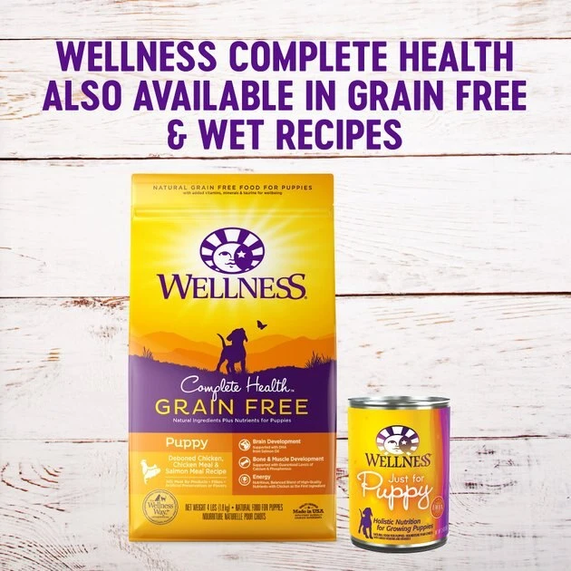 Wellness Large Breed Complete Health Puppy Deboned Chicken, Brown Rice & Salmon Meal Recipe Dry Dog Food, 30-lb bag + Wellness Complete Health Just for Puppy Canned Dog Food, 12.5-oz, case of 12 9 Wellness Large Breed Complete Health Puppy Deboned Chicken, Brown Rice & Salmon Meal Recipe Dry Dog Food, 30-lb bag + Wellness Complete Health Just for Puppy Canned Dog Food, 12.5-oz, case of 12 - Image 7