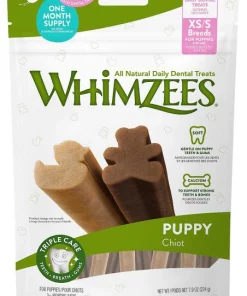 Wellness||WHIMZEES Wellness Complete Health Puppy Deboned Chicken, Oatmeal & Salmon Meal Recipe Dry Food + WHIMZEES Puppy Dental Dog Treats, X-Small/Small -JW Pet Sales 2024 353437 PT5. SY630 V1639540605