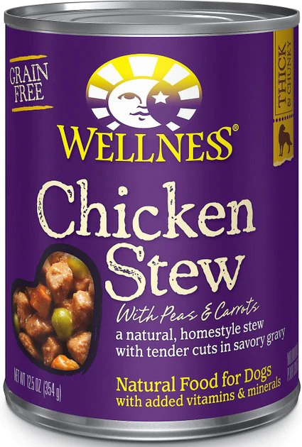 Wellness Large Breed Complete Health Adult Deboned Chicken & Brown Rice Recipe Dry Dog Food + Chicken Stew with Peas & Carrots Grain-Free Canned Food 7 Wellness Large Breed Complete Health Adult Deboned Chicken & Brown Rice Recipe Dry Dog Food + Chicken Stew with Peas & Carrots Grain-Free Canned Food - Image 5