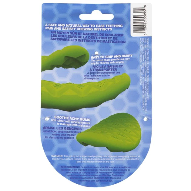 JW Pet Prickly Pear Chew Dog Toy, Green 4 JW Pet Prickly Pear Chew Dog Toy, Green - Image 2