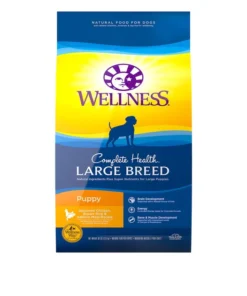 Wellness Large Breed Complete Health Puppy Deboned Chicken, Brown Rice & Salmon Meal Recipe Dry Dog Food