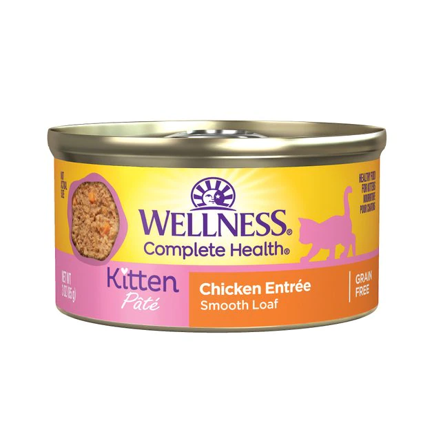 Wellness Complete Health Kitten Chicken Entrée Recipe Canned Wet Cat Food 3 Wellness Complete Health Kitten Chicken Entrée Recipe Canned Wet Cat Food