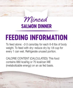 Wellness Complete Health Natural Minced Salmon Dinner Grain-Free Canned Cat Food -JW Pet Sales 2024 52112 PT5. SY630 V1636497800