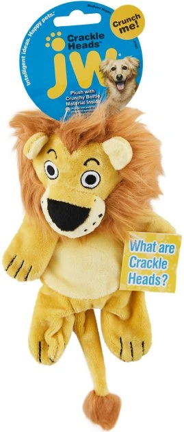 JW Pet Crackle Heads Leroy the Lion Dog Toy -JW Pet Sales 2024 53333 MAIN. SY630 V1504041073