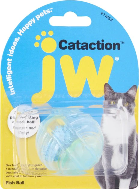 JW Pet Cataction Fish Ball Cat Toy 4 JW Pet Cataction Fish Ball Cat Toy - Image 3