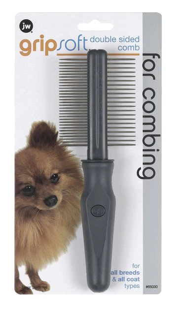 JW Pet Gripsoft Double Sided Comb -JW Pet Sales 2024 55135 MAIN. SY630 V1475247221