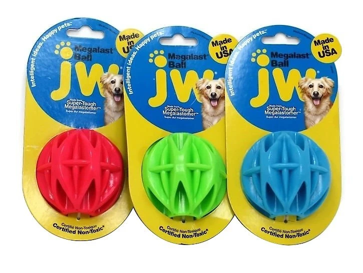 JW Pet Megalast Ball Dog Toy, Color Varies 7 JW Pet Megalast Ball Dog Toy, Color Varies - Image 5