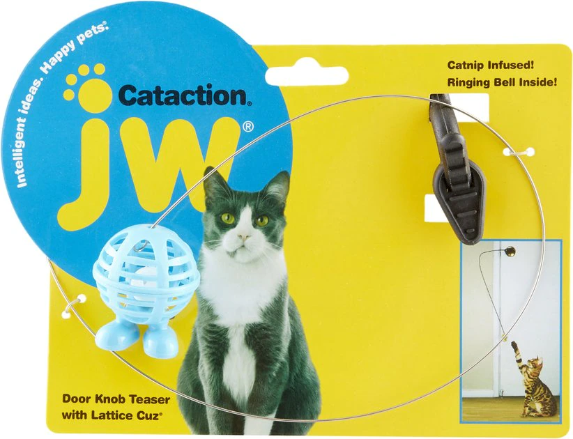 JW Pet Cataction Door Knob Teaser with Lattice Cuz Cat Toy 3 JW Pet Cataction Door Knob Teaser with Lattice Cuz Cat Toy