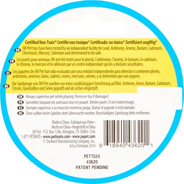 JW Pet Play Place Butterfly Puppy Teether, Color Varies 7 JW Pet Play Place Butterfly Puppy Teether, Color Varies - Image 5