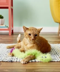 JW Pet Cataction Featherlite Catnip Boa Squeaking Cat Toy, Color Varies -JW Pet Sales 2024 83999 PT6. SY630 V1527256435